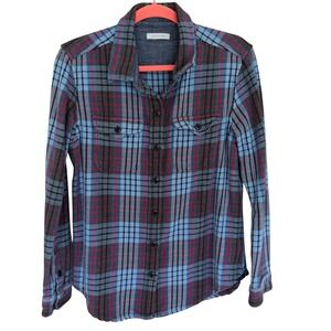 Outerknown Blanket Shirt XS/S 100% Organic Cotton Plaid Button Down Shirt